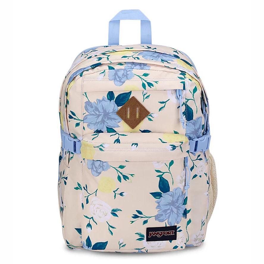 Sac à Dos Scolaire JanSport Main Campus Bleu Jaune | LYI-00279421